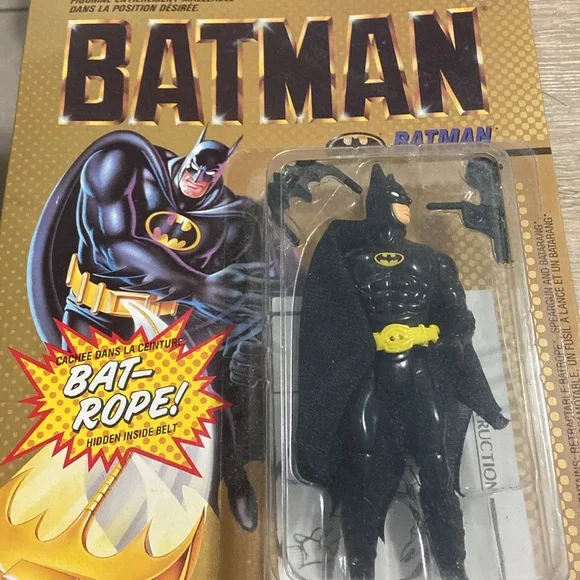 Batman Bat Rope DC Comics 1989 Toy Biz Vintage Action Figure NEW MOSC - Picture 2 of 4
